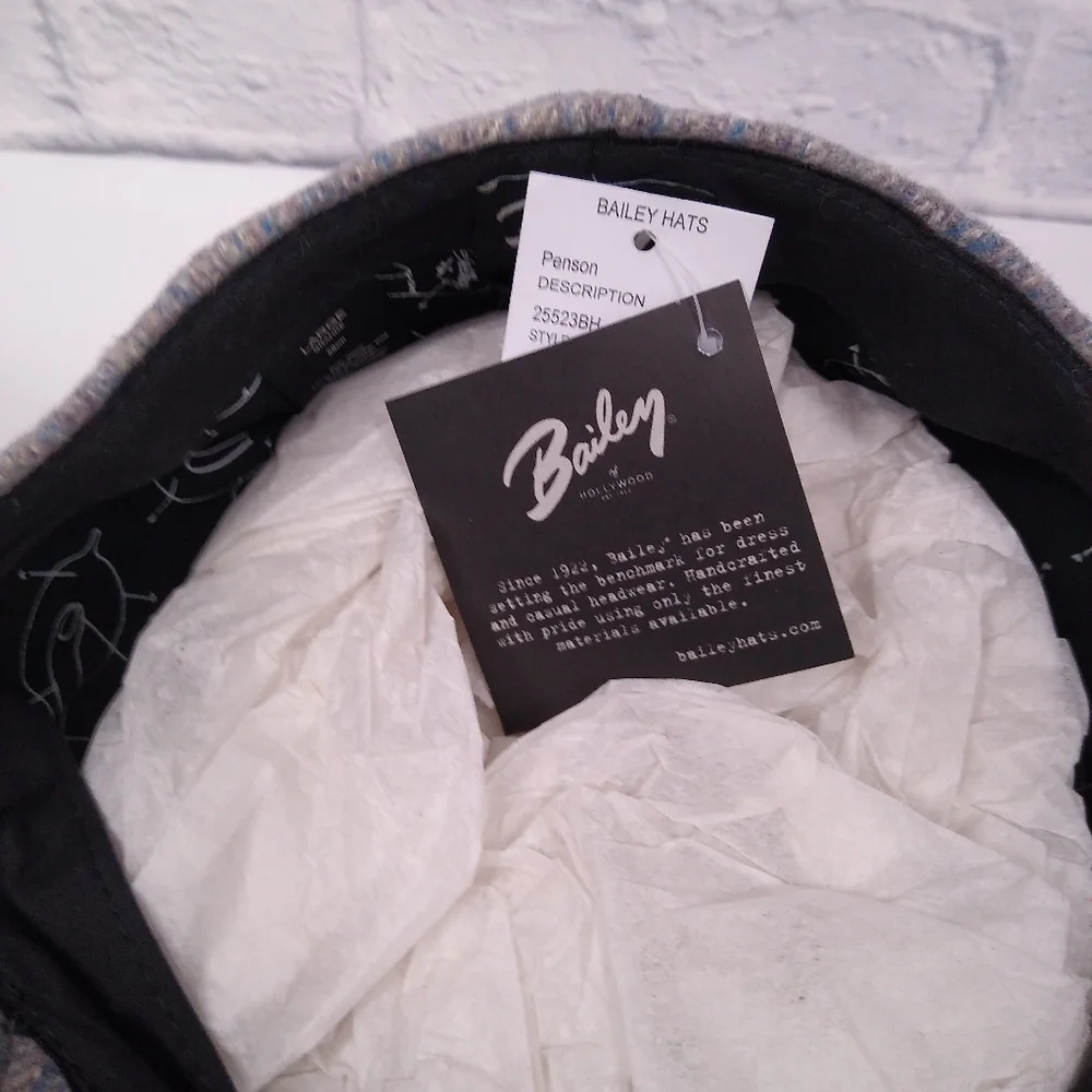 NWT Bailey Pension Hat Wool Size L - Picture 5 of 7